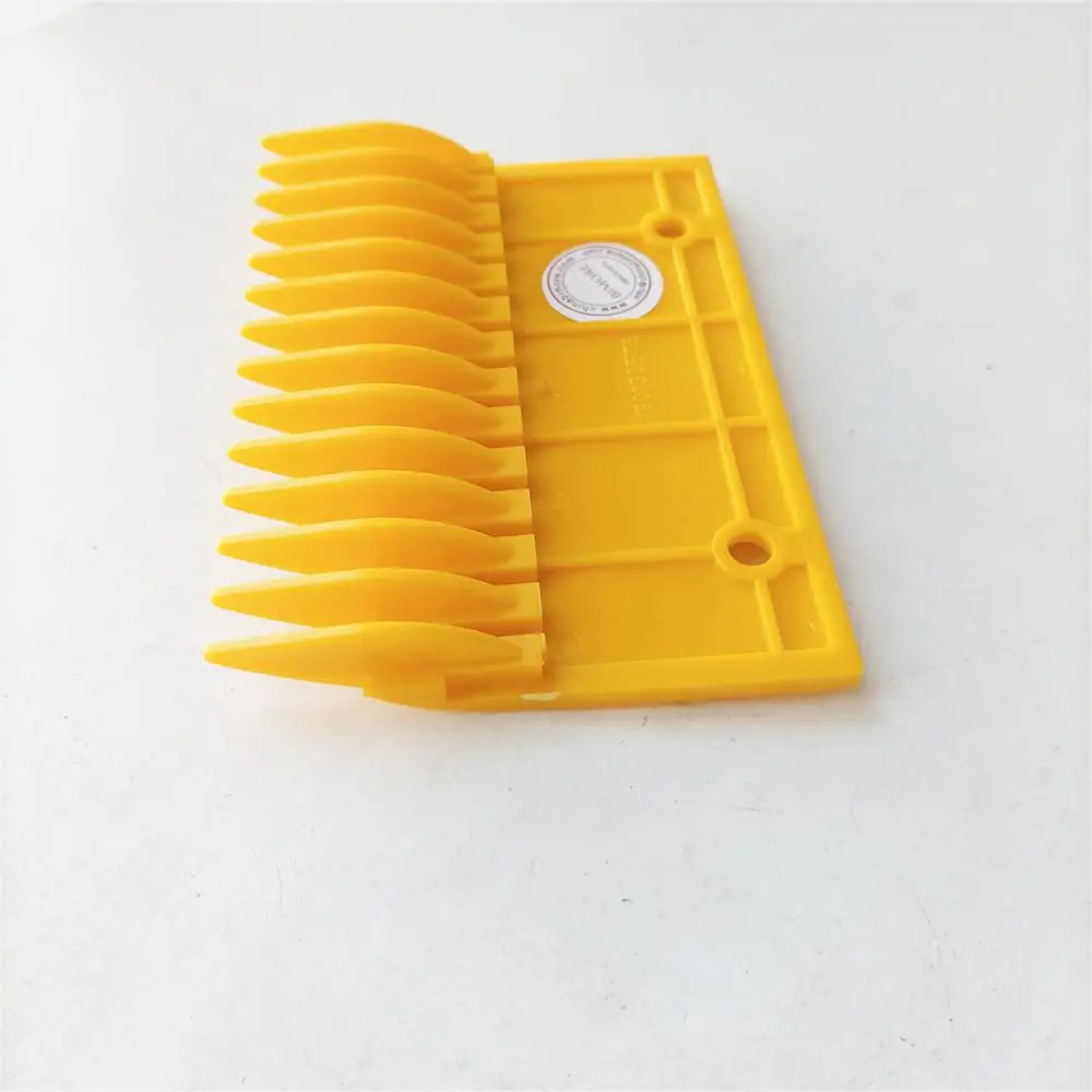 YS013B578 Escalator Step Comb Plate Plastic Yellow 14 Teeth Combplate Escalator Parts