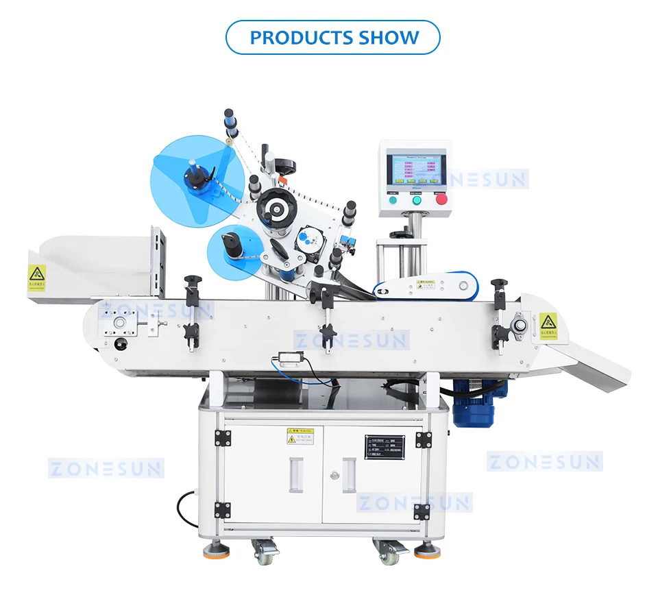 ZS-TB823 Automatic Horizontal Wrap Around Labeler Tube Bottle Labeling Machine