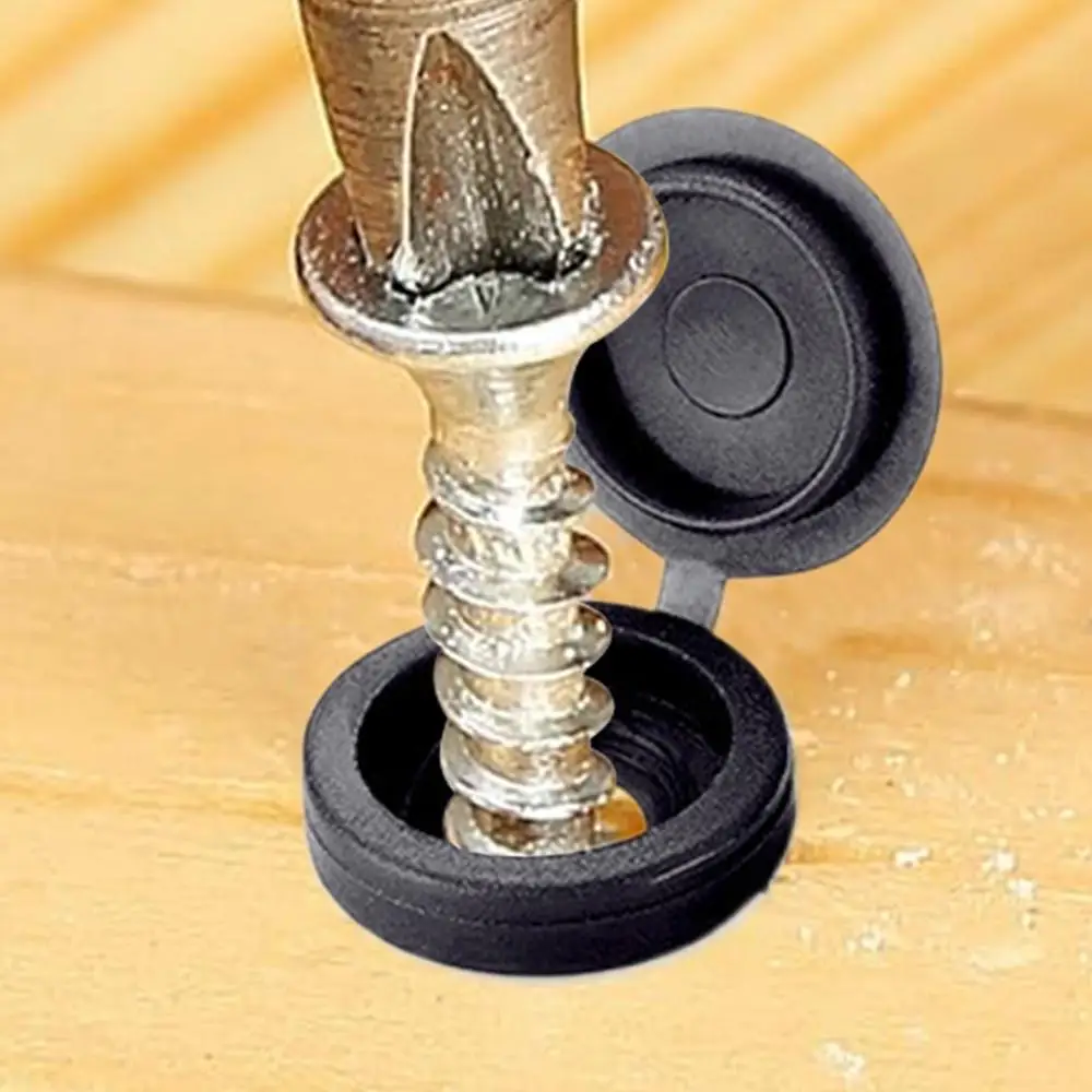 Description Picture 2 of itemScrew Cap Covers 100x Caps for Screws M4 Shutter Screw Caps Multi-function Hinged Screw Cover Caps Fold Screw Snap Covers