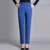 Spring Summer Thin Denim Jeans Women Loose Elastic Waist Elastic Mom Casual High Waist Middle Aged And Elderly Fleece Lined Dark