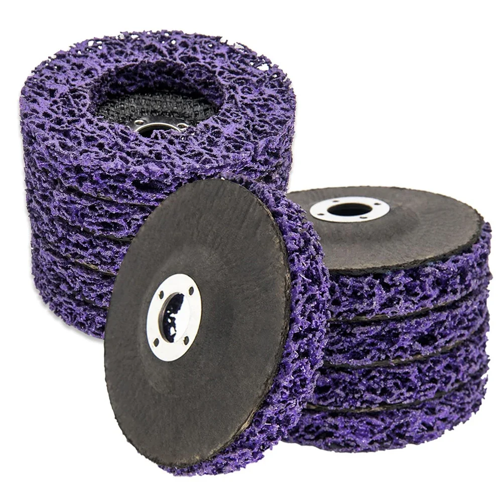 1 Pz 100-125Mm Poly Strip Disc Mola Abrasiva Vernice Antiruggine Mole Pulite Per Moto Smerigliatrice Angolare Durevole Auto