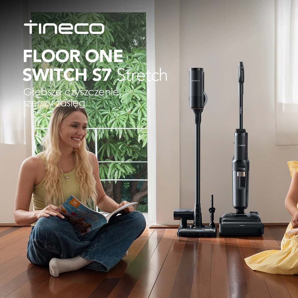 Tineco FLOOR ONE Switch S7 Stretch Odkurzacz do podłóg na mokro i sucho z EU za $542.8 / ~2033zł Tineco FLOOR ONE Switch S7 Stretch Odkurzacz do podłóg na mokro i sucho z EU za $542.8 / ~2033zł