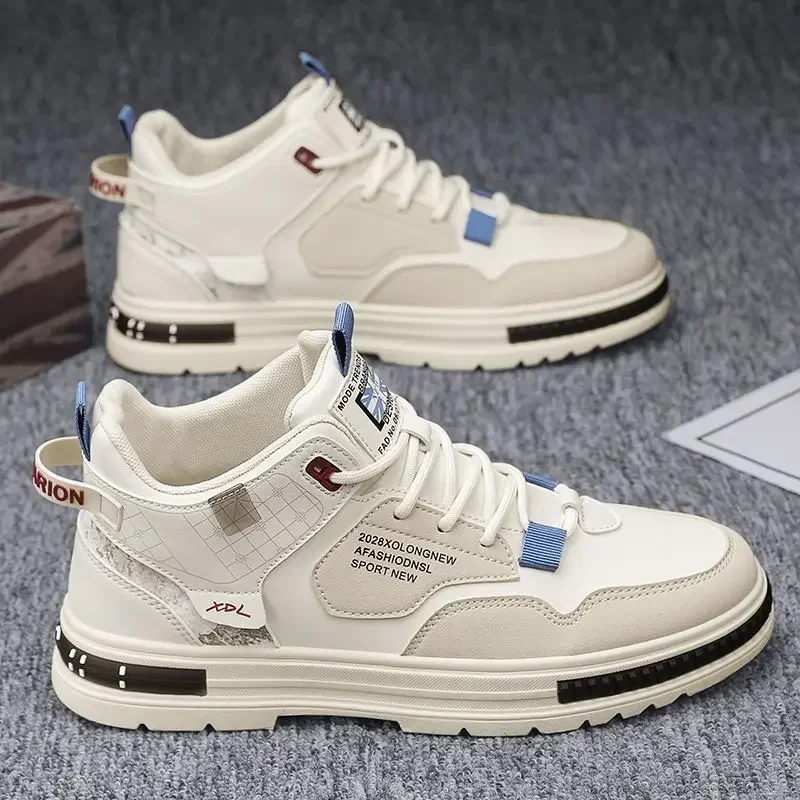 

Autumn mens shoes new breathable high-top shoes mens trend Joker small white shoes platform sports casual sneakers