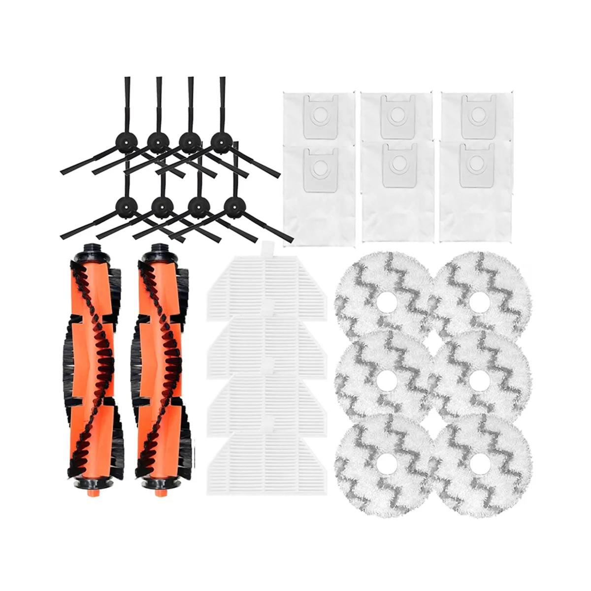 

Сменные детали для робота-пылесоса XiaoMi RoidMi EVA SDJ06RM, самоочищающийся фильтр Hepa, боковая основная щетка, насадка на швабру