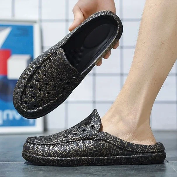 Men's Casual Beach Slides - Comfortable Eva Flat Slippers_voghion.com