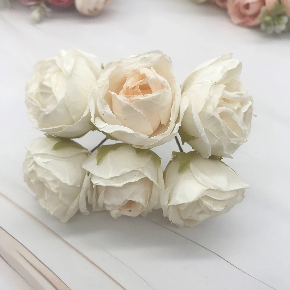 6-Piece European Vintage Rose Silk Flower Garland Kit