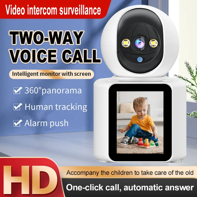 Intelligent WIFI IP Camera Auto Tracking One Click Video Call with Screen Indoor Baby Monitor CCTV Surveillance Cameras ﻿ 3