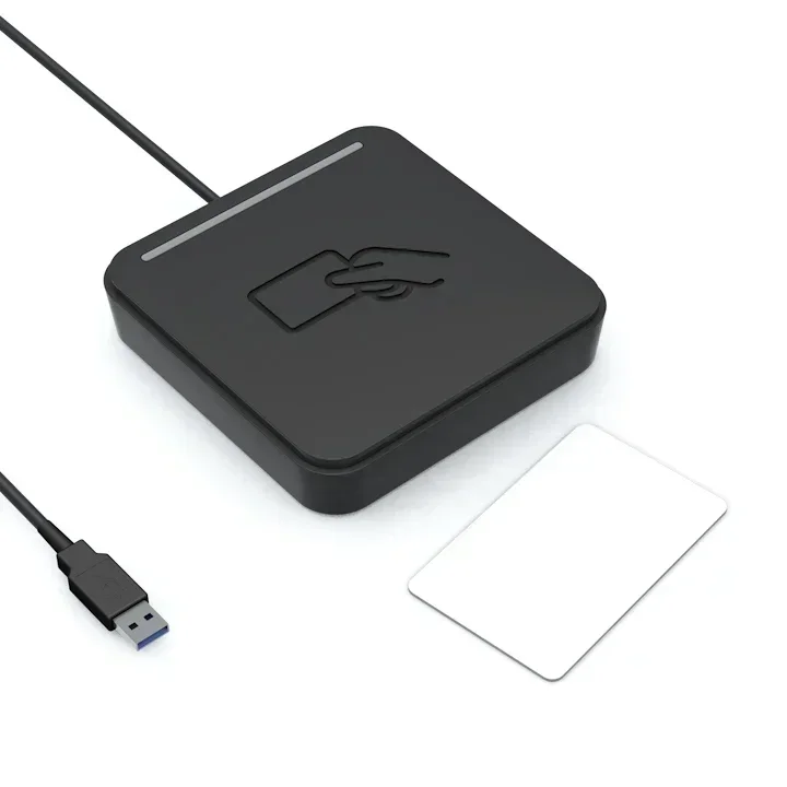 13.56MHZ 도어 액세스 제어 시스템 IC 또는 ID 카드 리더기 ISO/IEC14443 ISO/IEC15693 USB 카드 발급기