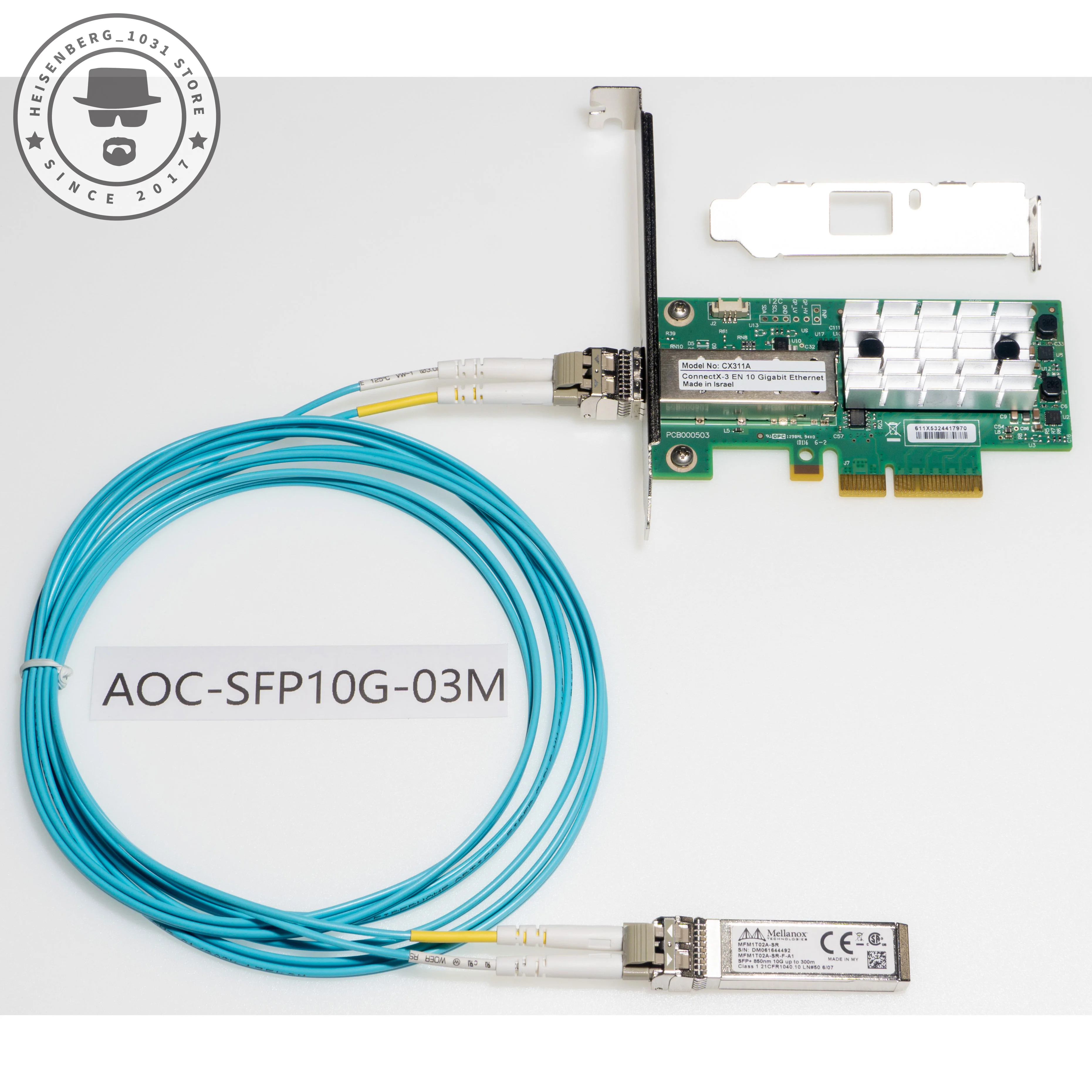 Enhanced 10Gb Network RDMA NIC with SFP+ Optic Transceiver