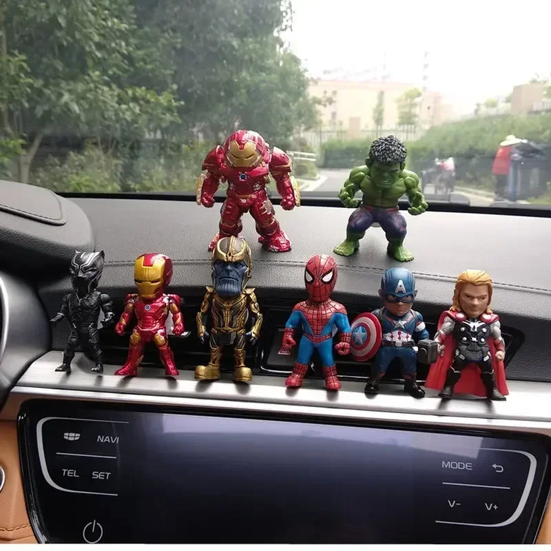 

2024 Cute Marvel Iron Man Toy Car Perfume Interior Air Conditioning Vent Aromatherapy Decoration Fragrance Captain America Gifts