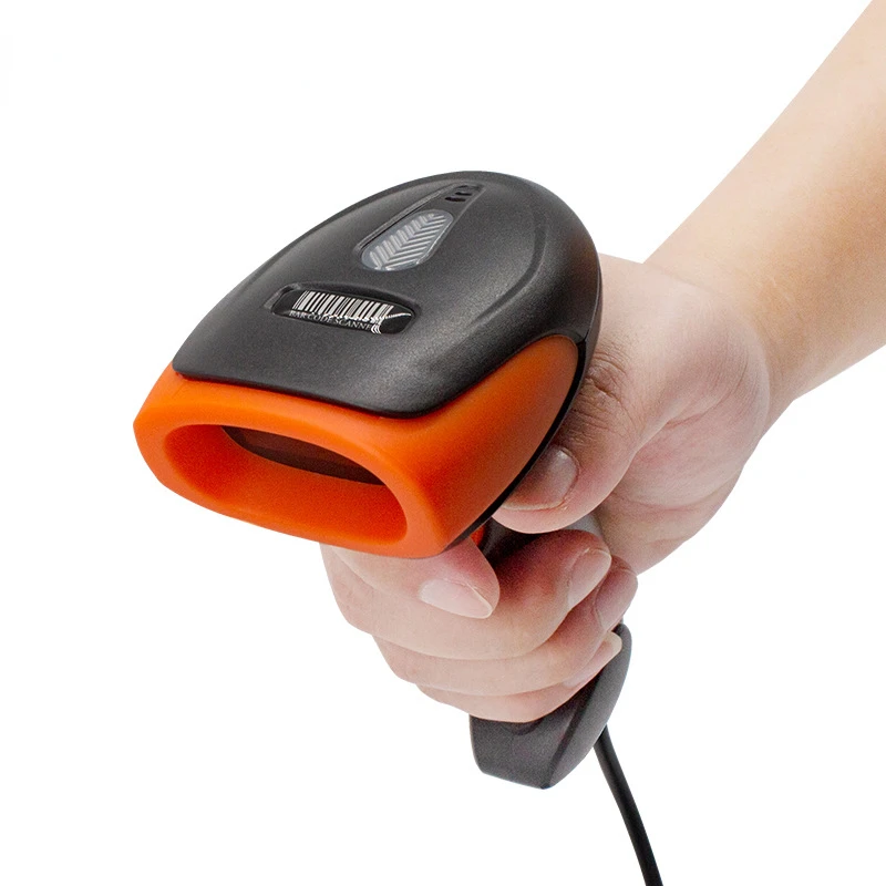 Fashion Wireless Red Light Scanner Bar Code Qr Scan Gun 1d Fast