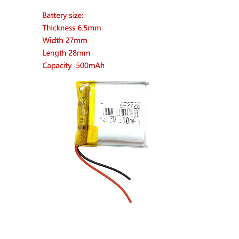 Batterie au Lithium 602530 3.7v, polymère 5v, grande capacité 500mah, pour  montre intelligente de téléphone pour enfants