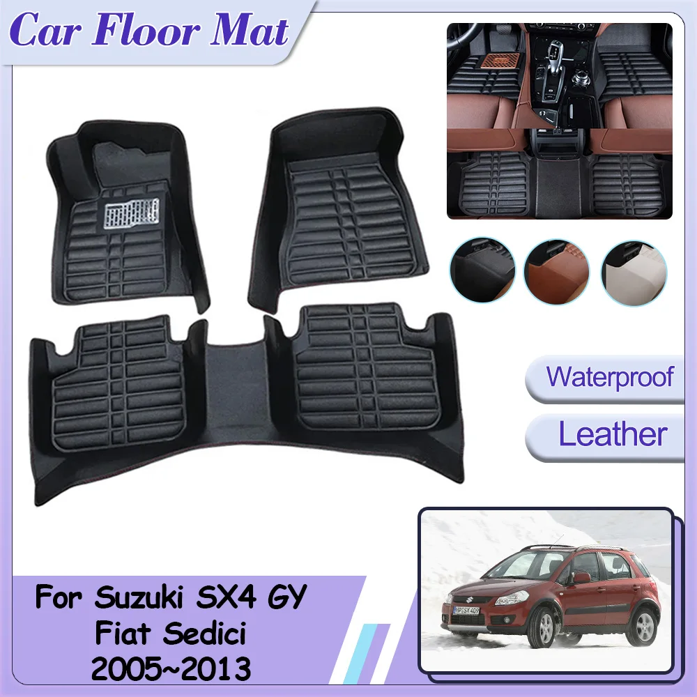 

Кожаный коврик для салона Suzuki SX4 GY EY RW Fiat Sedici 2005 ~ 2013 v футов