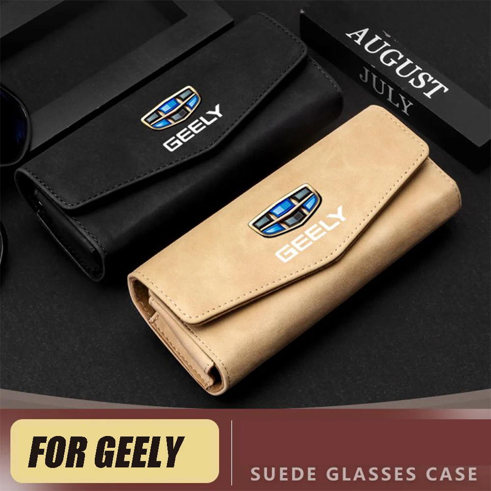 

For GEELY COOLRAY Monjaro Xingyue L/BOYUE L 2022-2024 Suede Car mounted glasses case glasses clip storage modification