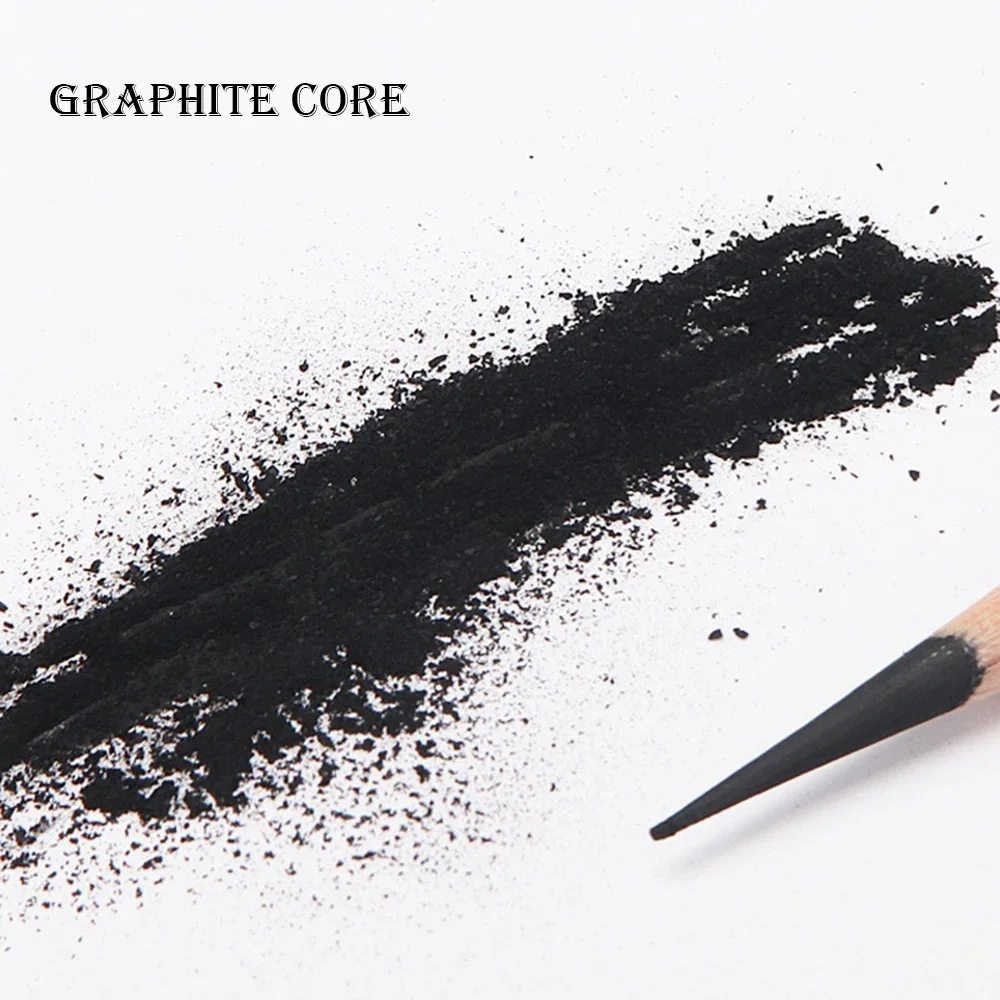 Drawing pencils writing stationery 12Pcs/Set Wooden 2H-8B Professional Art Supplies Journal Writing School Supplies Gift