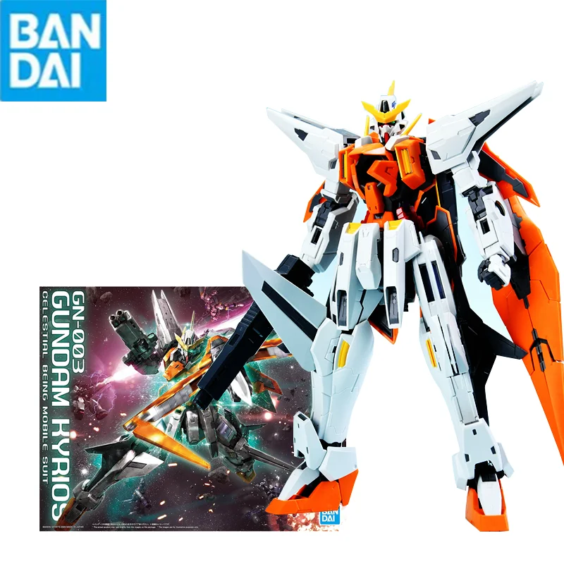 

Bandai Gunpla Mg 1/100 Gn-003 Gundam Kyrios Assembled Model Movable Joints High Quality Collectible Figure Toys Models Kids Gift