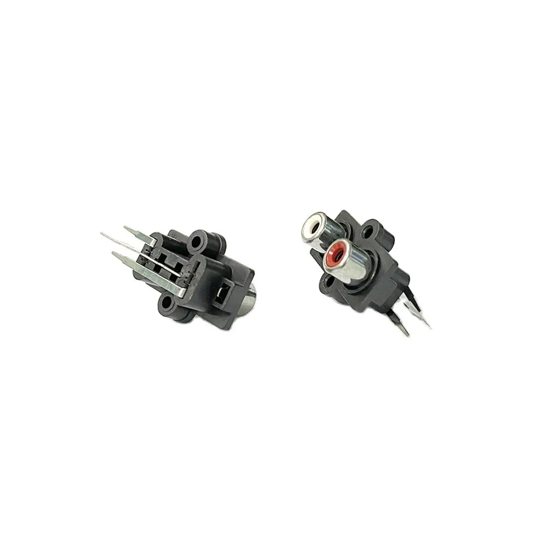 

10pcs RCA Female Jack PCB Mounted AV Concentric Outlet Video AV Socket Adapter PCB Mounted AV Concentric Outlet 2 RCA Female Jac