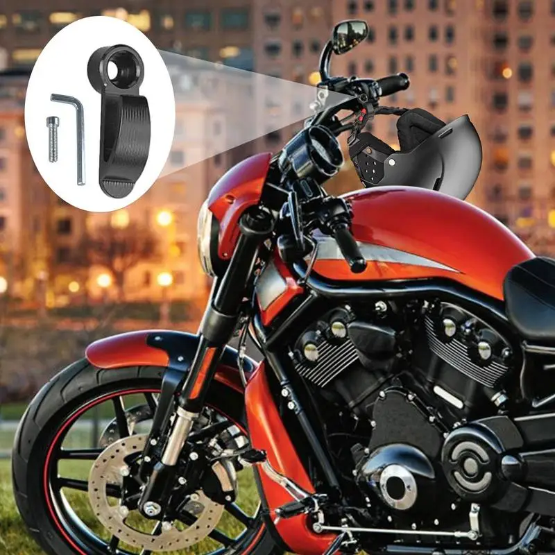 

Universal Motorcycle Single Hole Hook Helmet Bag Carry Hook Holder For Dirt Bike Electric Scooter Moped Front Hook Aluminum