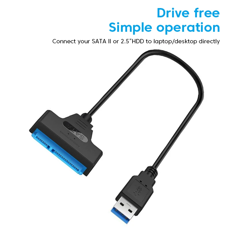 USB SATA 3 Cable Sata To USB 3.0 Adapter UP To 6 Gbps Support Connectors Usb Sata Adapter Cable 2.5 Inches Ssd Hdd Hard Drive