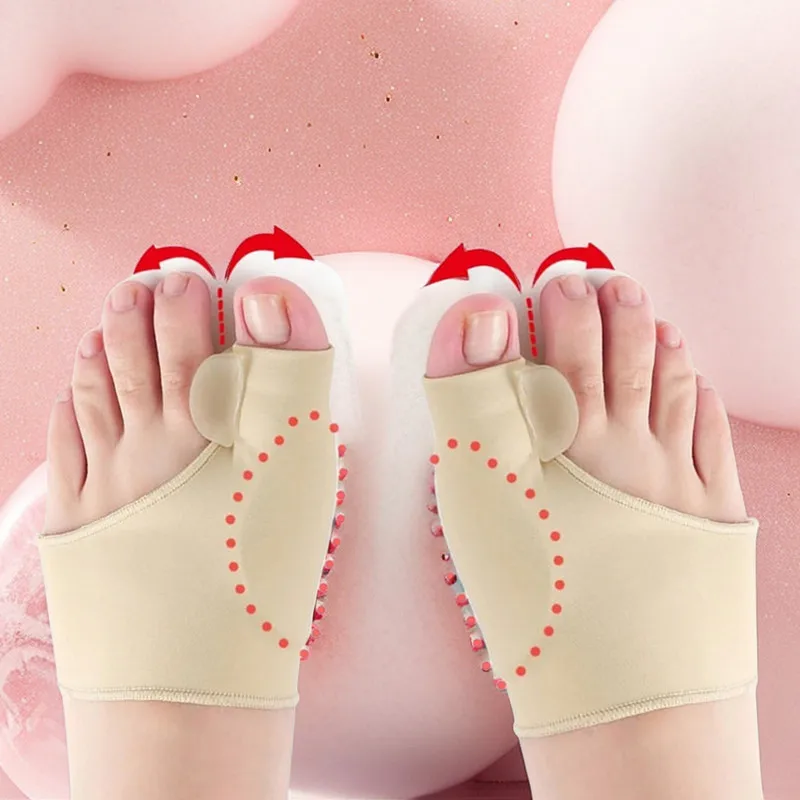 Toe Separator Bunion Corrector Foot Care Tool 1Pair Big Bone Orthopedic Bunion Socks