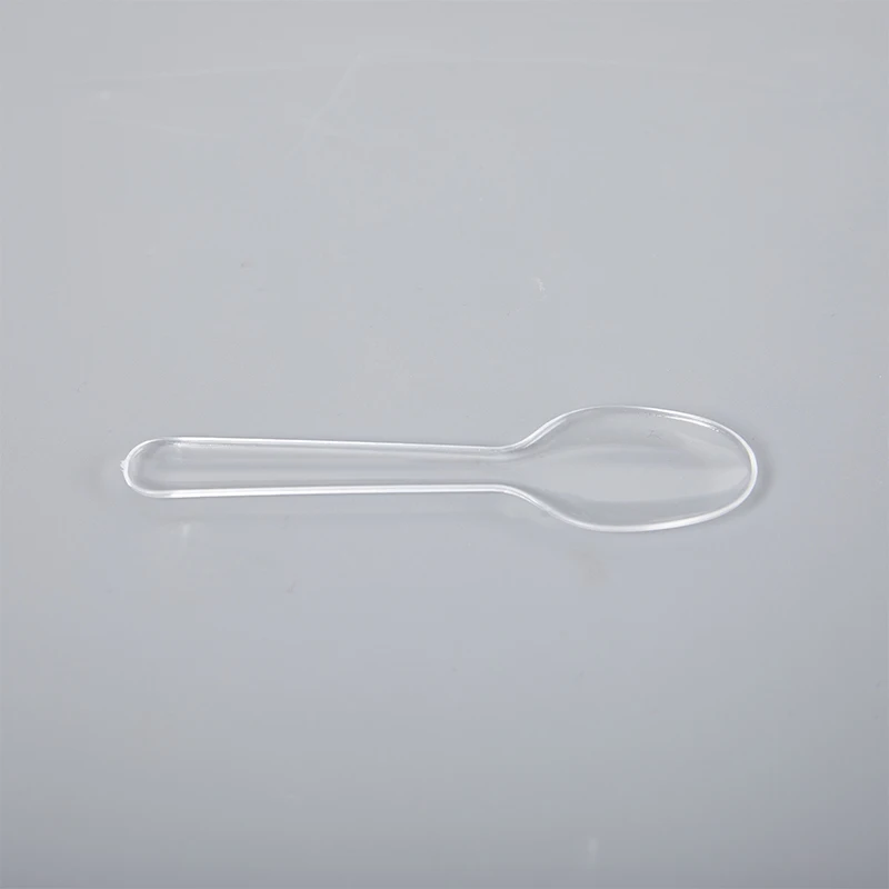 200 Pcs Mini Clear Plastic Spoons Disposable Flatware Spoons Jelly Ice Cream Dessert Appetizer Disposable Plastic Spoon