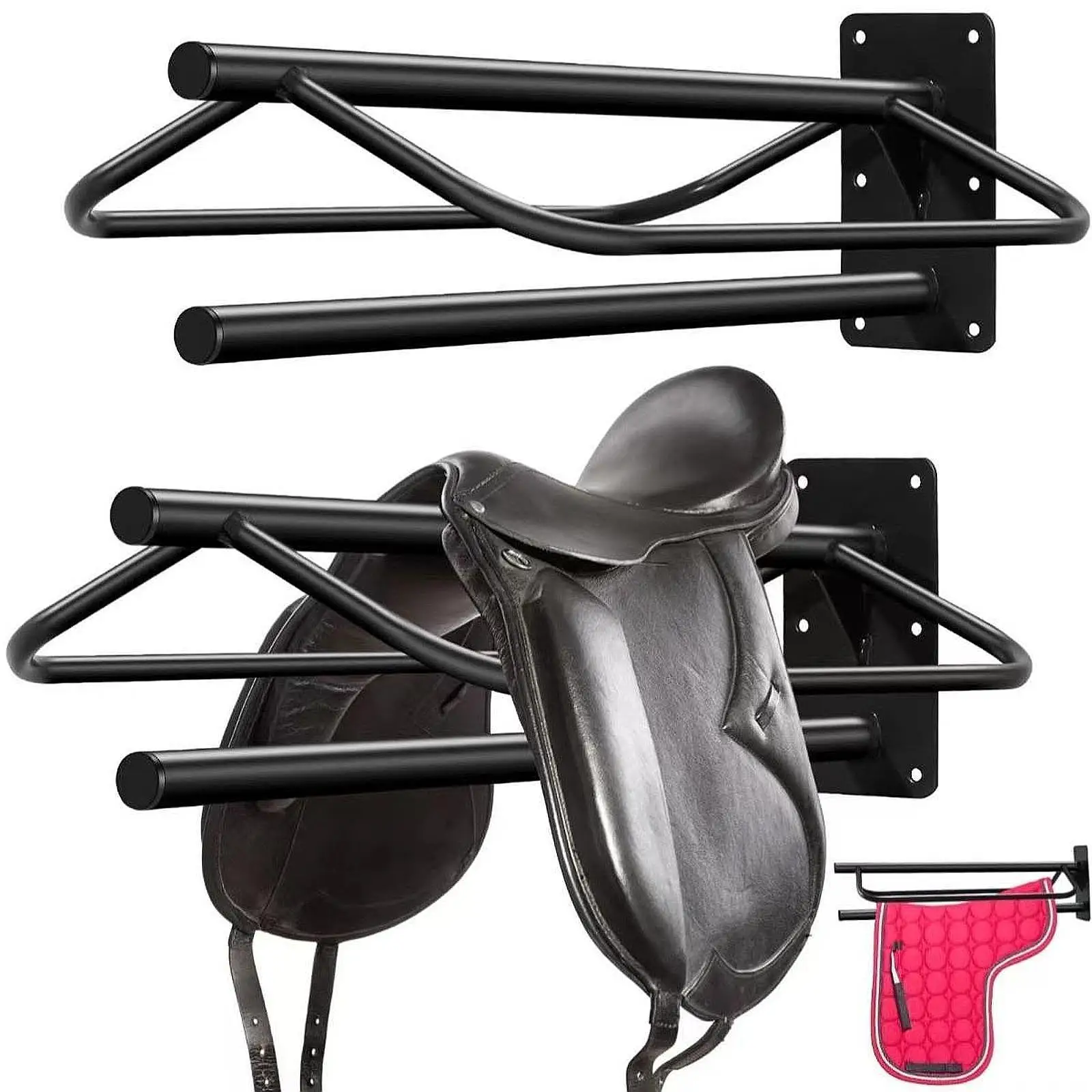 Horse Saddle Rack Saddle Storage Rack Saddle Stand Display Holder Holds Tack,