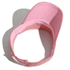 Summer Men Women Adjustable Visor Red Black Pink UV Protection Top Empty Solid Sports Tennis Golf Running Sunscreen Cap 3