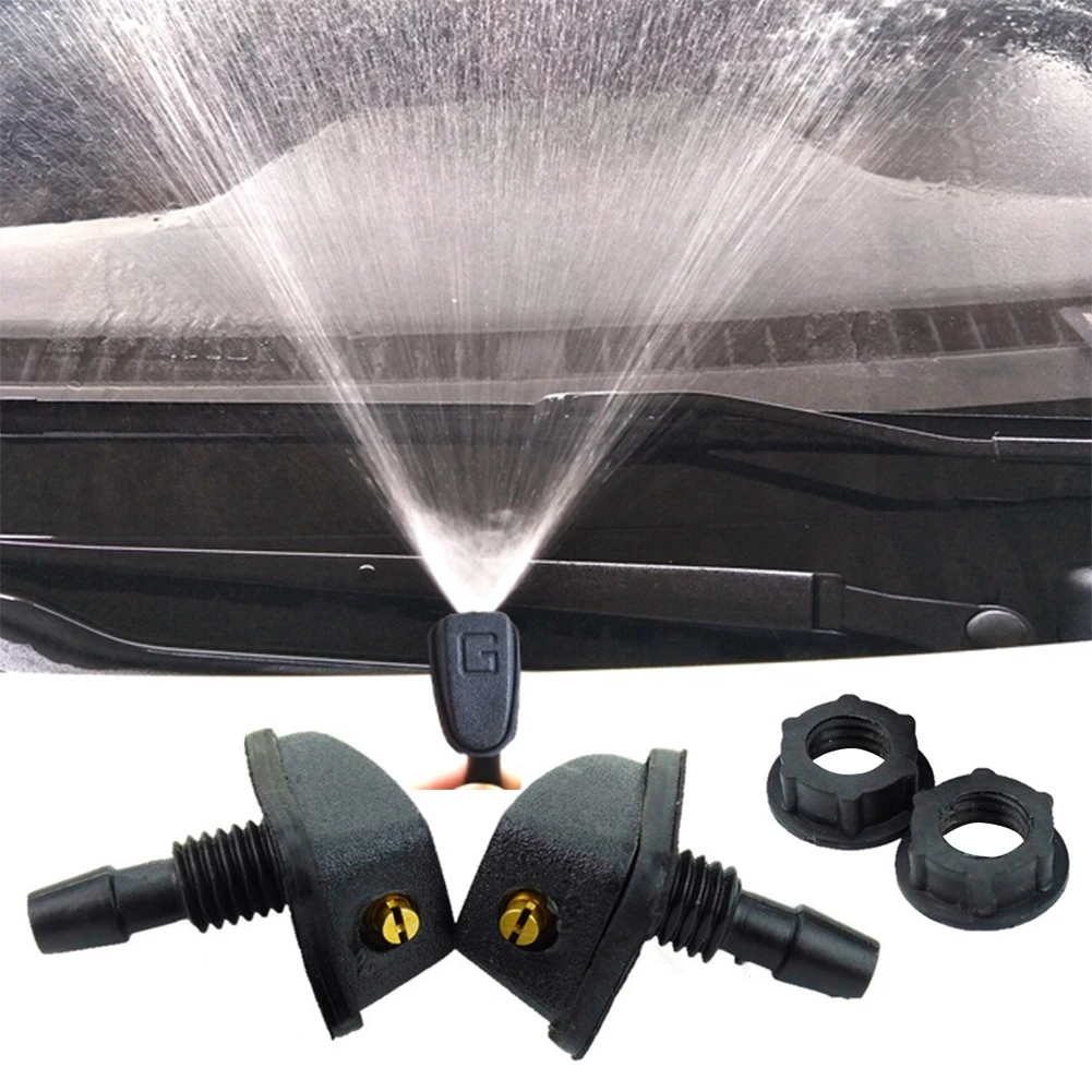 1PC-Front-windshield-washer-wiper-fan-spray-nozzle-cover-water-outlet ...