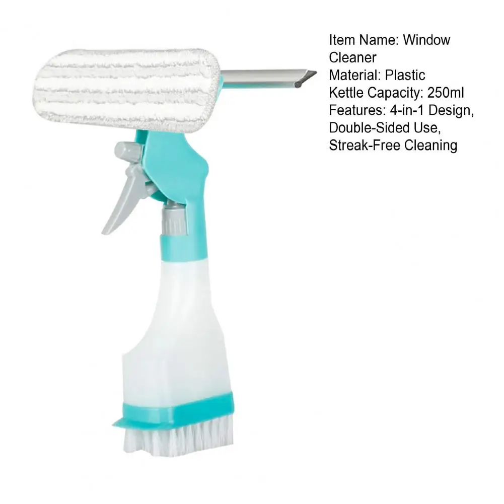 4-in-1 Multifunction Window Cleaner Kit With Spray Bottle