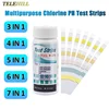 50/100Pcs Multipurpose 3/4/5/6/7 In 1 Swimming Pool PH Test Paper Chlorine/PH/Bromine Test Strips Swimming Pool Water Tester 1