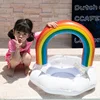 Swimming Ring  Hot Cloud Rainbow Inflatable Pool Ring Float For Adult Kids Pool Party Water Toys Swim Circle Piscina Flotador 6
