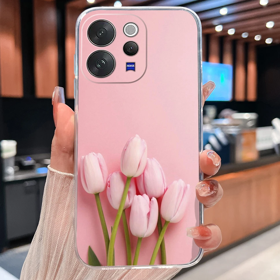 Daisy Floral Clear Shockproof TPU Silicone Phone Case
