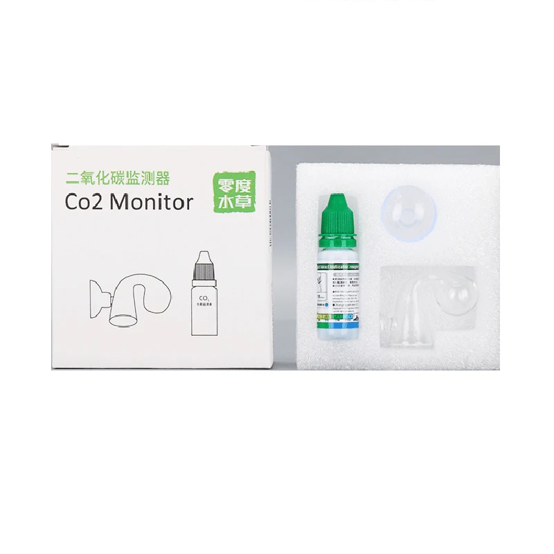 Aquarium CO2 Monitor Concentration Checker With Liquid Glass Drop Detector Indicator Water Plant Tank Hang On Sensor Fishing 4