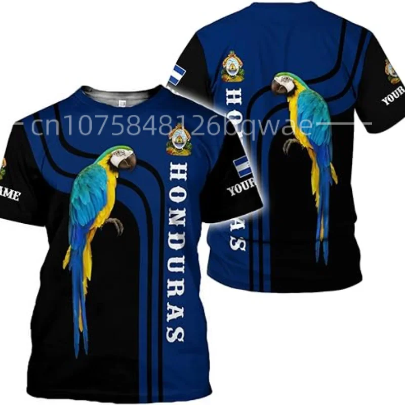 

Новая футболка с флагом Гондураса, 3D мужская и женская уличная удобная спортивная футболка с круглым вырезом и коротким рукавом