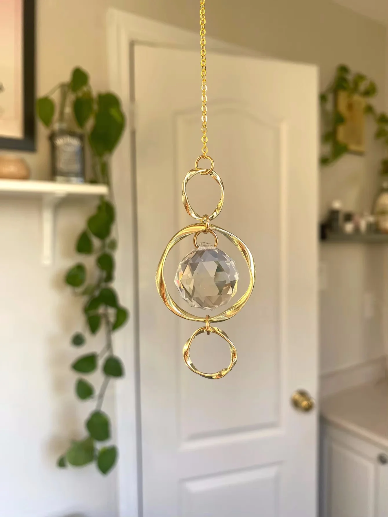 Suncatcher Crystal Prism Ball Window Light Catcher Rainbow Maker Outdoor Decor