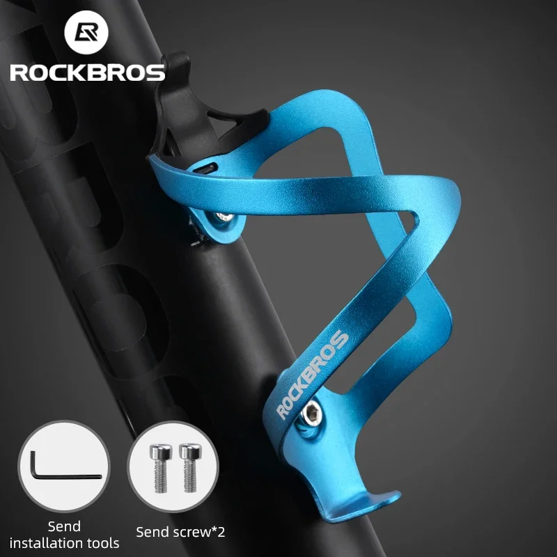 

ROCKBROS Lightweight Bicycle Alloy Bottle Holder Aluminium MTB Mountain Road Bike Water Bottle Cage Holder Bicycle Accessories