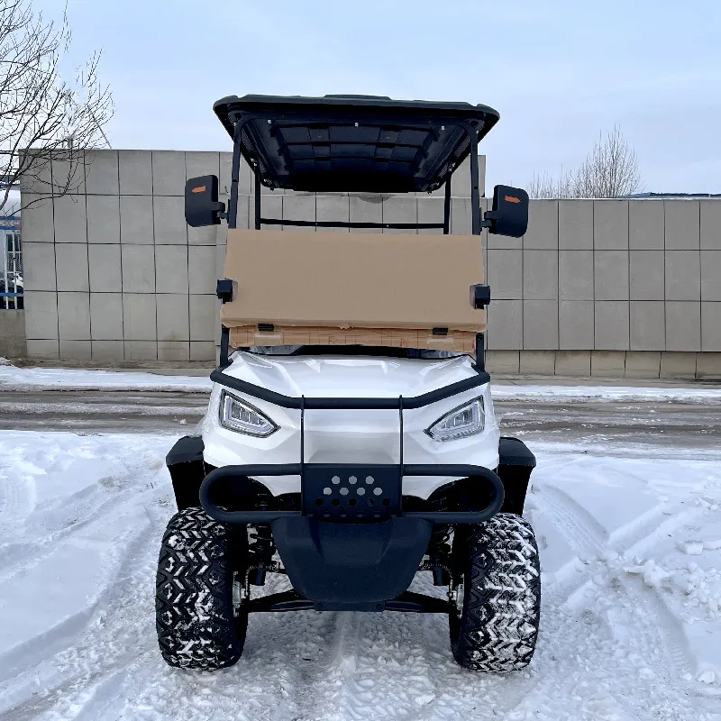 Nuova Elegante Auto Da Caccia 4 Posti Sedili Ribaltabili Ad Alta Potenza Con Batteria Al Litio Auto Elettrica Street Legal Golf Cart