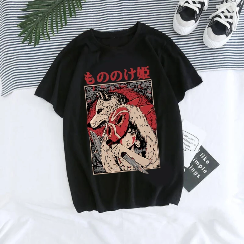 

Women's Anime Graphic T Shirt Cartoon Print Tshirt Japanese Animation T-shirt Summer Girls Clothes Harajuku Tees Female Clothing