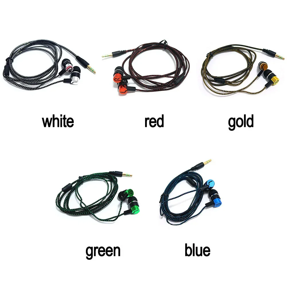 Universal Wired Earphone Noise Reduction In-Ear Stereo Earphones Noodles Style Sport Headset For Samsung Huawei Headphones 6