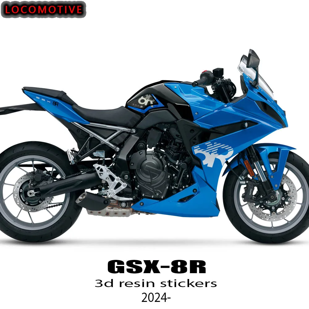 

GSX 8R аксессуары для мотоциклов, 3D эпоксидная смола, наклейки, защитные наклейки, комплект для Suzuki GSX 8R GSX-8R 2024- Tank Pad