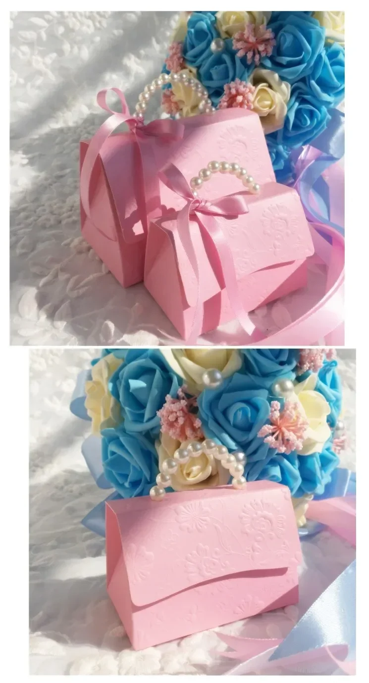 10Pcs/Lot Portable Party Wedding Favor Candy Boxes Baby Shower Gift Bags DIY Creative C... - SKU PFCB1145 - UGI Packaging