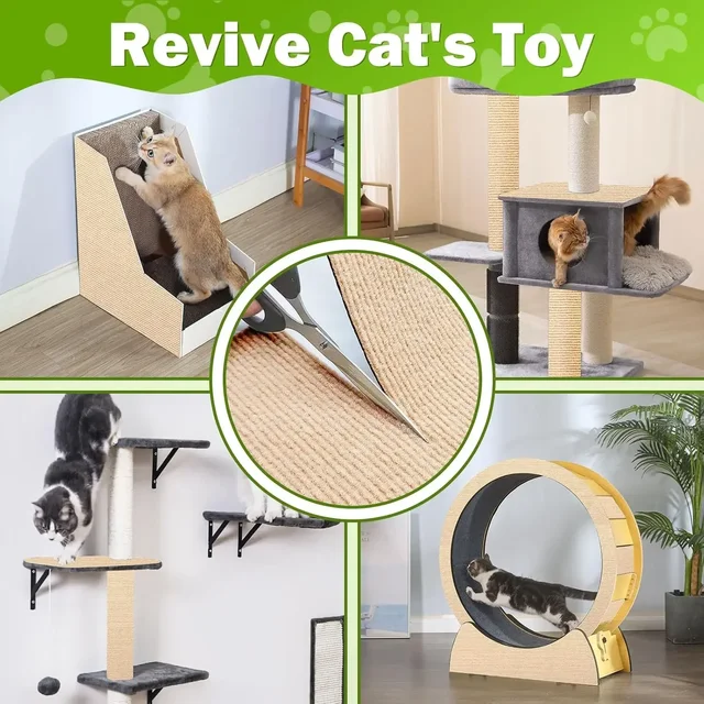 Trimmable Self-Adhesive Carpet Cats Scratch Board Wall Anti Cat Scratch Sofa Diy Cats Scratch Board Sofa Protection Paws Sharpen 3