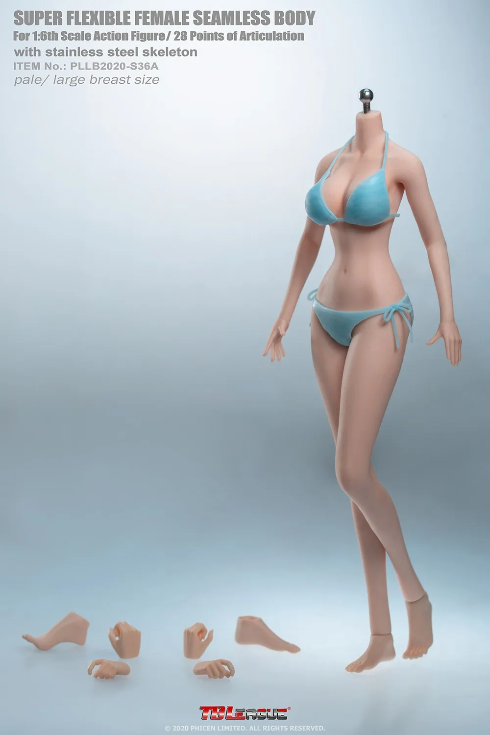 

Phicen S36A Large Breast Pale Skin Body Model 1/6 TBLeague Female Girl Japanese Anime Doll