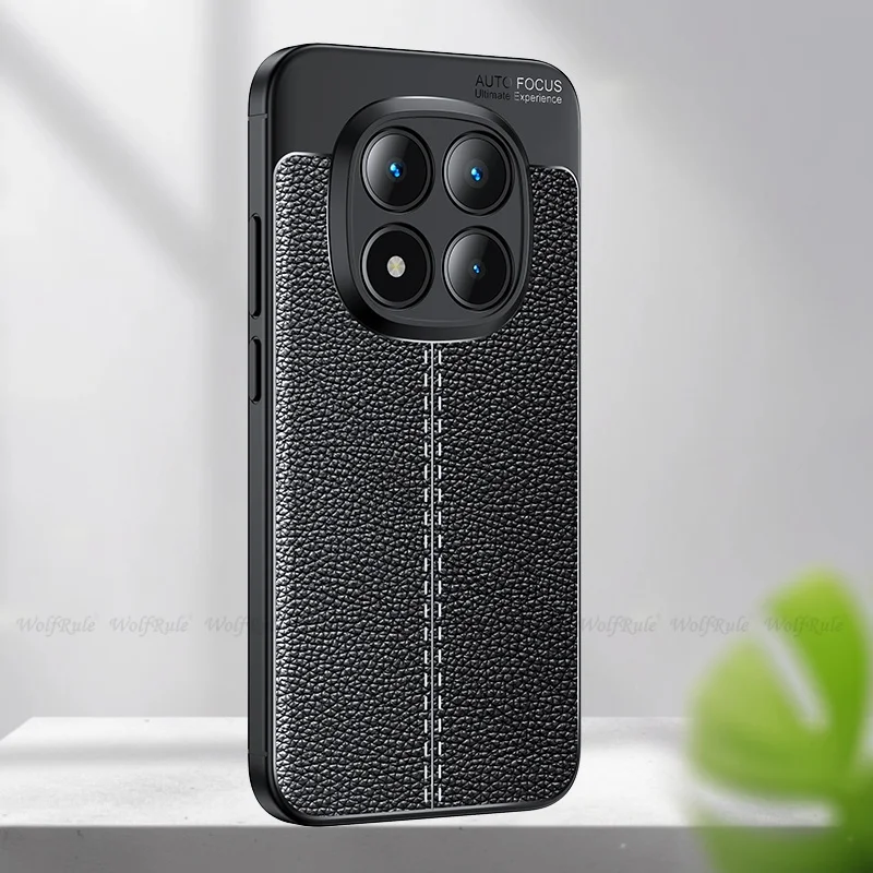 Premium Shockproof TPU Soft Leather Phone Bumper Back Armor Case Cover - New Durable Design