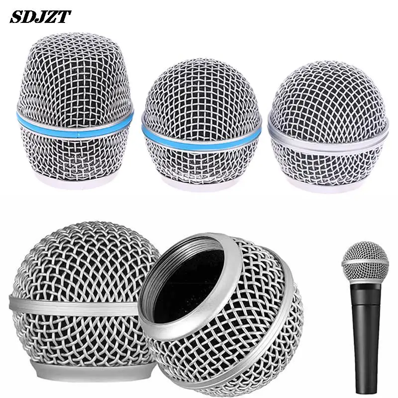 1Pc Microfono Testa Di Ricambio Acciaio Sm58 Mesh Microfono Palmare Grill Mesh Head Adatto A Shure Beta 57A 58A 87A 845S 945