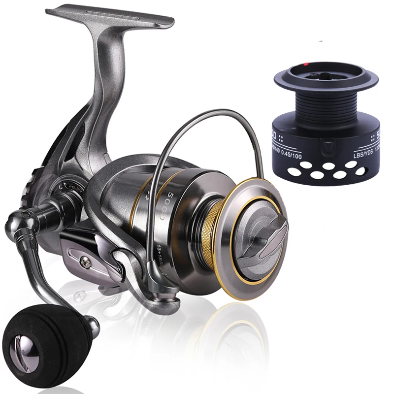 Sougayilang Spinning Fishing Reel 1000-6000 5.5:1 High Speed Gear Ratio Metal Spool Carp Bass spinning fishing reels