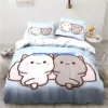 Bubu Dudu Cartoon Cute Bear Kawaii  Duvet Cover Set 3D Print Comforter Cover Bedclothes for Boy Girl Bedding Sets Bedroom Decor 1
