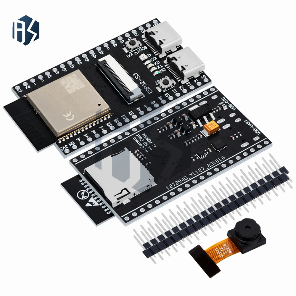 รูปสินค้า บอร์ดพัฒนา ESP32-S3 Wi-Fi + Bluetooth กล้อง OV2640