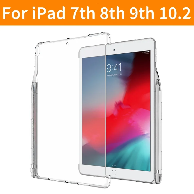 Premium Silicone iPad Case with Pencil Holder, 10.2 Inch