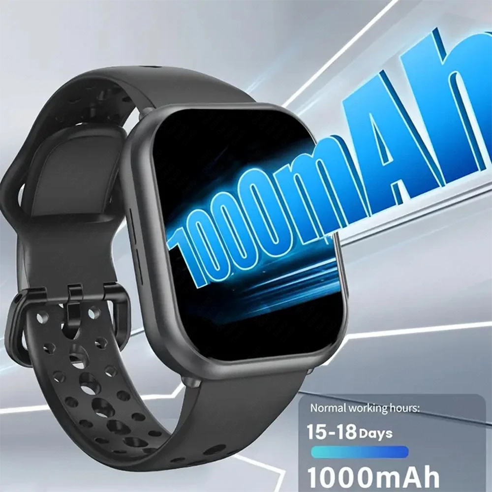 Watch Ultra K62 Men Women 1000mAh AMOLED 100+Sport Heart Rate HD Bluetooth Call GPS Track Waterproof Smart Watch For iOS Android 1